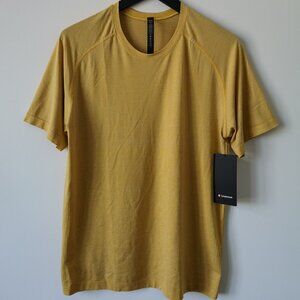 NWT LULULEMON OCNA/WHYL Yellow Metal Vent Tech SS 2.0 Top Shirt Men's XL